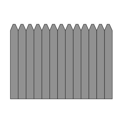 Types of Wood Fences Angled Top